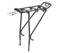 Porte-bagages vélo arrière Ibera alu à tringles Touring Noir