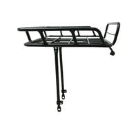 Porte-bagages vélo avant plateforme à tringles avec rebords alu réglable P2R - noir mat - 29''/26''