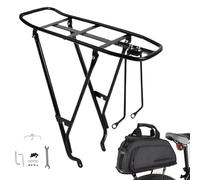 Porte-Bagages Vélo Cargo,Porte-Colis Vélo Renforcé et Élargi - Accessoires pour Sacoches Support Stable Idéal pour Trajets Quotidiens