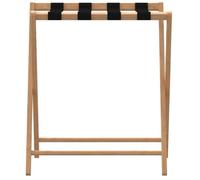 Porte-bagages - VIDAXL - 68,5x38x58 cm - Bambou - Pliable - Capacité 70 kg