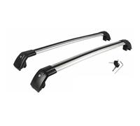 Porte-Bagages Voiture Barre Transversale Réglable pour Land pour Rover pour Velar L560 2018 - 2026 Barres De Toit Verrouillables Chargement Noires 2 Pièces(Black and Silver)