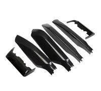 Porte-Bagages Voiture Coque Protection D'extrémité Rail Barre Couverture Jambe Galerie Toit Noire pour Toyota pour Land pour Cruiser pour Prado 150 FJ150 2010-2018(6pc)