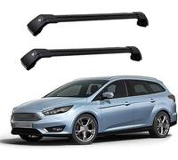Porte-Bagages Voiture pour Ford Focus Estate 2011 2012 2013 2014 2015 2016 2017 2018, Voiture Porte Bagages Transversales Galerie,Galerie Toit, Barres Toit avec Serrure.
