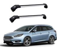 Porte-Bagages Voiture pour Ford Focus Estate 2011 2012 2013 2014 2015 2016 2017 2018, Voiture Porte Bagages Transversales Galerie,Galerie Toit, Barres Toit avec Serrure.