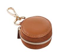 Porte-bague de voyage | Porte-bijoux porte-clés | Étui de rangement de bijoux portable | Mini boîte de rangement à fermeture éclair, organisateur de transport Compact pour voiture voyage travail sport