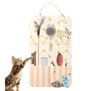 Porte-baguette pour chat, sac de rangement pour baguettes pour chat, porte | pour chat, porte- avec plumes de chat, sac à à monter