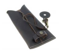 Porte Baguettes En Cuir Avec Crochet Marron