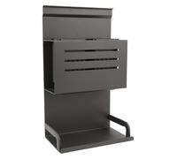 Porte-baguettes, porte-ustensiles de cuisine, égouttoir mural en alliage d'aluminium (20 x 35 cm), organisateur couverts for baguettes, cuillères et flacon à épices