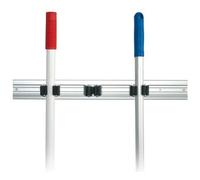 Porte-balai TRIO, rail aluminium pour 3 manches
