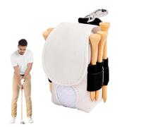 Porte-balles de golf en cuir - Sac banane pour balles de golf, sac de rangement portable de la taille d'une balle de golf