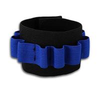 Porte-Balles De Poignet, Sangle De Poignet Bleue, Pochettes De Rangement pour Fléchettes, Sangle De Poignet pour Balles Souples Accessoires pour Pistolets pour Elite