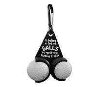 Porte balles golf drôle | Support pour tee golf 10 cm | Funny Prank Golfs Gift Ball Bag Supports rangement fixation | Accessoires golfs légers supports sacs de balles support pour hommes et femmes