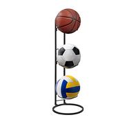 Porte Ballon Basket | Support De Rangement Vertical | Support De Rangement pour Ballon | Organiseur De Basket-Ball À 3 Couches | Support De Basket-Ball Et De Football