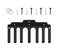 Porte-Barbell,Rangement Mural avec 7 Crochets pour Équipement de Sport,Rack De Gym Pour Haltères | Pour salle de sport, maison, garage, fitness, exercice, musculation, barre, kettlebell,