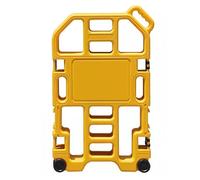 Porte barricade en plastique avec poignée et roulettes - Clôture extensible pour barrages routiers routiers, hôpitaux et aéroports