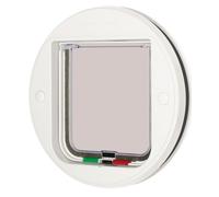 Porte basculante Cat-mate avec fixation en verre pour chats en deux couleurs Cat