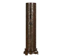 Porte-bâton d ' encens à Gravure de Sutras en Forme de, Gongse | Encensoirs creux verticaux en métal avec de sculpture de Sutras en cœur pour espace de relaxation ou