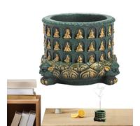 Porte-Bâton D'Encens - Attrape-Cendres Spirituel Bouddha - Pot à Brûler pour Encens en et Bâtons - pour Méditation Yoga Relaxation Intérieur Extérieur Salon Chambre Bureau Table de