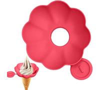 Porte-bâtonnets De Glace Protections Portables En Silicone Supports À Glace Réutilisables Et Anti-goutte Porte-glaces Anti-goutte Pour Garçons Et Filles (Rose Rouge)