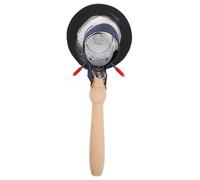 Porte-bâtonnets de Moxa Réglable Noir Anneau Acier Inoxydable | Grosse et Petite Bague, Bois et Gaine Élastique, Plateau à Cendres, Usage Maison ou Salon Couleur Aléatoire