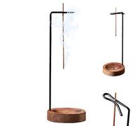 Porte-bâtons d'encens avec Plateau à Cendre en Bois Porte-brûleur d'encens avec Un Support de bâcher de Cendre Stand pour la médiation du Spa Yoga
