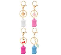 Porte-bâtons en silicone durable détachable à clipser pour gloss à lèvres - Porte-clés pour sac à dos de randonnée, voyage - Support de baume à lèvres