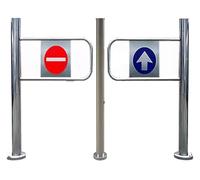 Porte battante automatique à sens unique, Combinaison d'importation et d'exportation, porte de sécurité, entrepôt, fermeture automatique, frein pivotant magasin(130x100 cm)