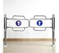 Porte Battante Automatique À Sens Unique,Porte De Sécurité D'entrée De Supermarché,Portillon Entrée De Sécurité À Ressort,Entrepôt Ouverture À 90° Portillon De Transfert Piétonne(200x100cm)