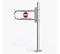 Porte battante automatique et manuelle en métal durable pour caisse de caisse Barrière d'entrepôt à sens unique Solution d'accès pivotante pour une sécurité et une commodité améliorées