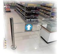 Porte battante automatique - Ouverture manuelle pour des solutions d'accès sécurisées dans les supermarchés, usines, parcs - Rebond 90°, 50 x 100 cm