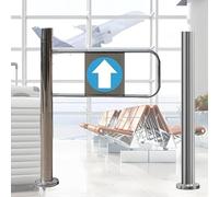 Porte battante automatique pour sécurité d'entrée, porte à ressort unidirectionnelle pour supermarché, entrepôt, bibliothèque, accès piéton