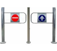 Porte battante automatique pour supermarchés, barrière de sécurité combinée, porte d'entrepôt robuste avec fonction de fermeture automatique, solution de contrôle d'accès import-export