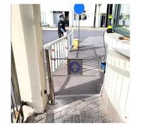 Porte battante automatique simple sens inox pour entrepôt cour largeur réglable 50 200 cm solution entrée sortie (95 x 100 cm)