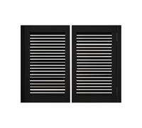 Porte Battante de Saloon en Bois à Persiennes avec Charnières & Quincaillerie, Fermeture Automatique Style Rétro pour Décoration de Porte, Bar, Cuisine(100x90cm(39.4x35.4in))