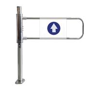 Porte battante de supermarché à fermeture automatique en métal, porte d'entrée de sécurité manuelle unidirectionnelle pour magasins, idéale pour une utilisation en entrepôt et bibliothèque, et