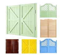 Porte Battante, Double Portes Saloon en bois de pin, Style Western Porte Cowboy, Double Intérieurs Portes avec Charnières, Porte Séparation pour Bar, Café