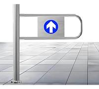 Porte battante en acier inoxydable pour cuisine, salle de bain, couloir et café - Porte d'entrée intérieure style grange pour droitier, 100 x 100 cm