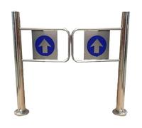 Porte battante en acier inoxydable Système d'entrée et de sortie automatique pour marchés, magasins, bibliothèques, solution d'accès facile et durable