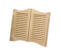 Porte battante en bois à double persienne, clôture séparation à fermeture automatique demi-hauteur, for maison, l'entrée du bar(Style 2,90x100cm)