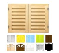 Porte Battante en bois de pin, Double Portes Saloon, Style Western Cowboy Porte Séparation, Café Porte Portes avec Charnières, pour intérieures Bar, Café entrée