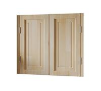 Porte battante en bois faite à la main avec quincaillerie en laiton, joints solides pour couloir ou comptoir séparation
