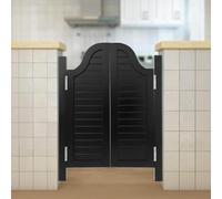 Porte battante en bois massif à 180° pour cuisine et bar, largeur réglable de 69,8 à 140 cm, hauteur de 89,9 cm, finition blanche, parfaite pour les entrées et les séparations.
