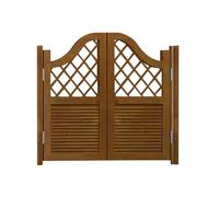 Porte battante en bois massif pour bar, cuisine et escaliers - Convient aux ouvertures de 81,3 à 149,3 cm - Finition café élégante, taille 83,8 x 91,4 cm, idéale pour un usage domestique et commercial