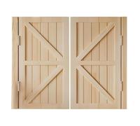 Porte Battante en Bois, Porte Saloon Intérieures, Porte de Séparation pour Cuisines, Bars, Couloirs, Entrées(90x90cm(35.4x35.4in))