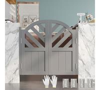 Porte Battante en Bois, Porte Saloon Porte de Café Cuisine Entrée Restaurant Intérieur Cloison, Cowboy Porte de Style Western avec Charnières, Porte Battante Double(Gray,152 cm X 100cm)
