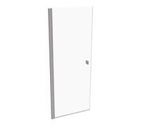 Porte battante Hahn SolvaPro avec cadre partiel, 4 coins, fixation à gauche, largeur : 1000mm, 7T010355G322, Cabines de douche: Couleur du profilé stainless steel optic Verre ESG transparent avec ANTI