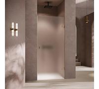 Porte battante Hahn SolvaPro sans cadre, en niche, 4 coins, fixation à droite, largeur 500-1000mm, sur mesure, 7R248055G322, Cabines de douche: Couleur du profilé stainless steel optic Verre ESG trans