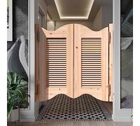 Porte battante intérieure couloirs portes battantes en bois, porte de séparation de porte de cowboy de style occidental, porte de salon de bar pour escalier salle de bain cuisine chambre balcon (Size