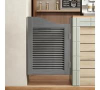 Porte Battante Porte Saloon En Bois Avec Charnières Style Western Porte Cowboy Porte De Séparation Pour Escalier Salle De Bain Cuisine Chambre Balcon Gris C - W60×H90cm(Porte simple)