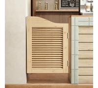 Porte Battante Portes,Portes de séparation de cuisine d'intérieur, Portes de Cloison à Fermeture Automatique en Bois Massif, pour Salle de Bain/toilettes/couloir Bois C - W60×H90cm(Porte simple)